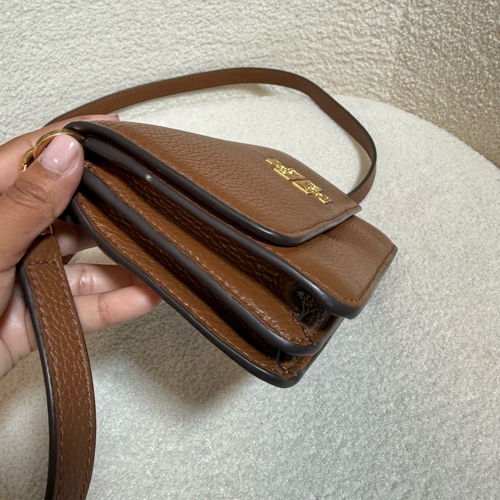 Tory Burch Tan Leather Crossbody Bag - Picture 8 of 11